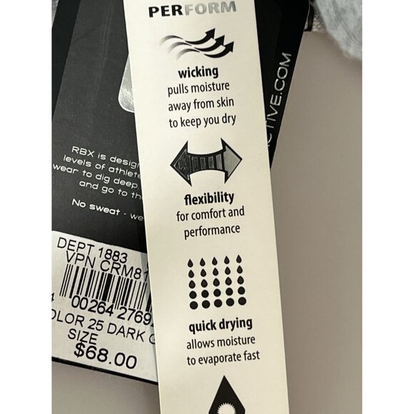 RBX Men's Pullover‎ Hoodie With Pocket, Medium, Gray - Picture 9 of 10